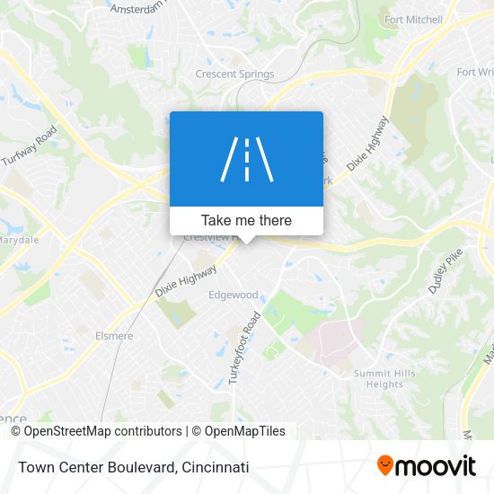 Town Center Boulevard map