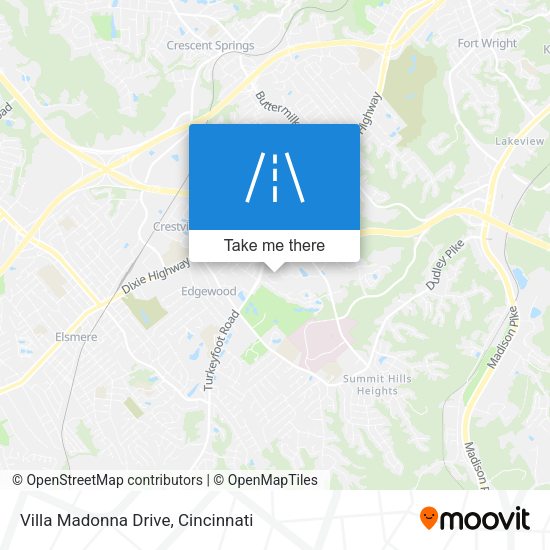 Villa Madonna Drive map