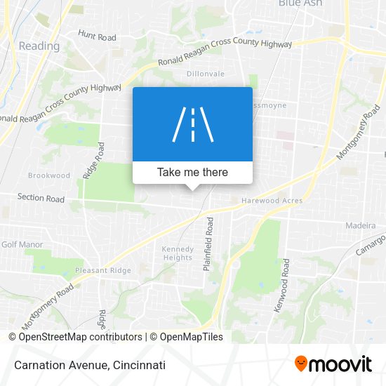 Carnation Avenue map