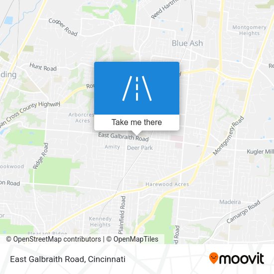 East Galbraith Road map