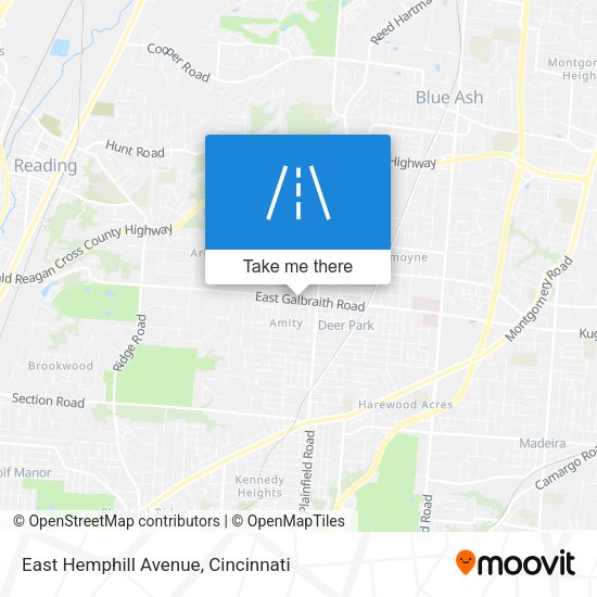 Mapa de East Hemphill Avenue