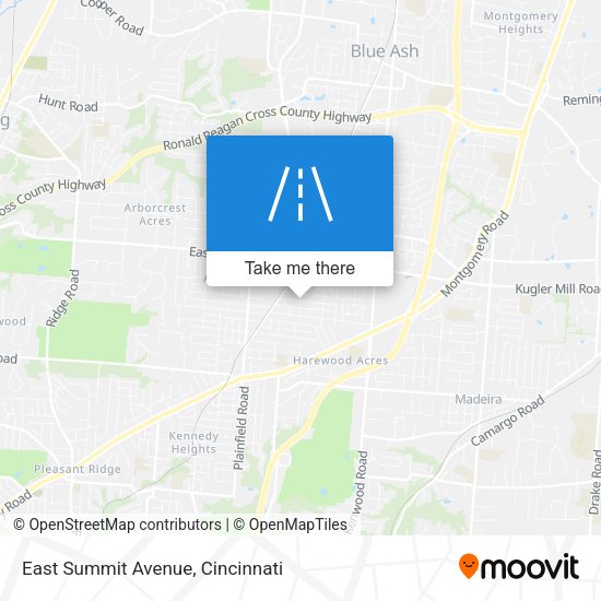 East Summit Avenue map