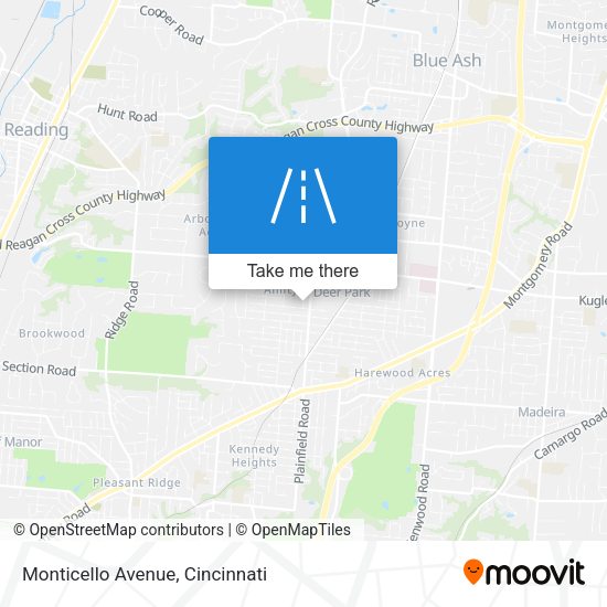 Mapa de Monticello Avenue