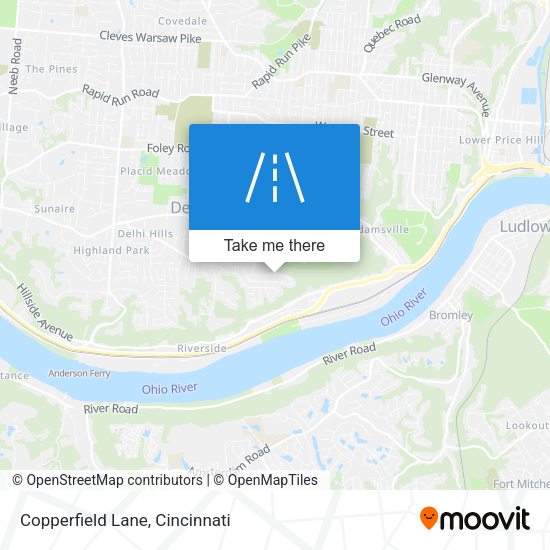 Mapa de Copperfield Lane