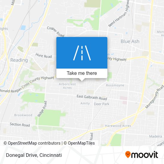 Donegal Drive map