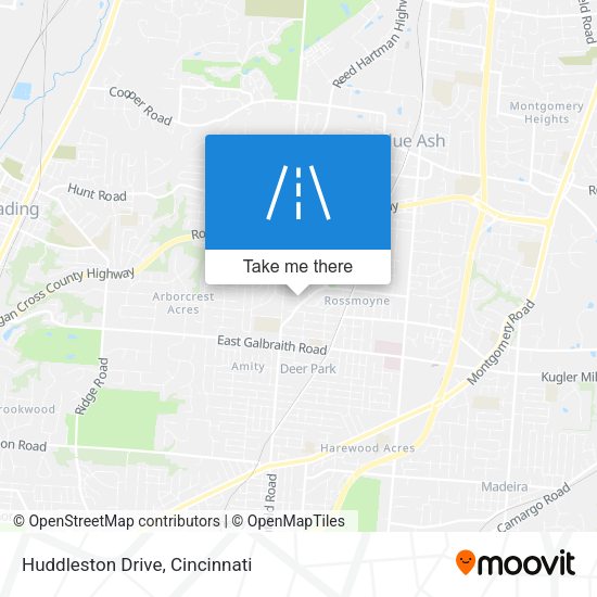 Mapa de Huddleston Drive