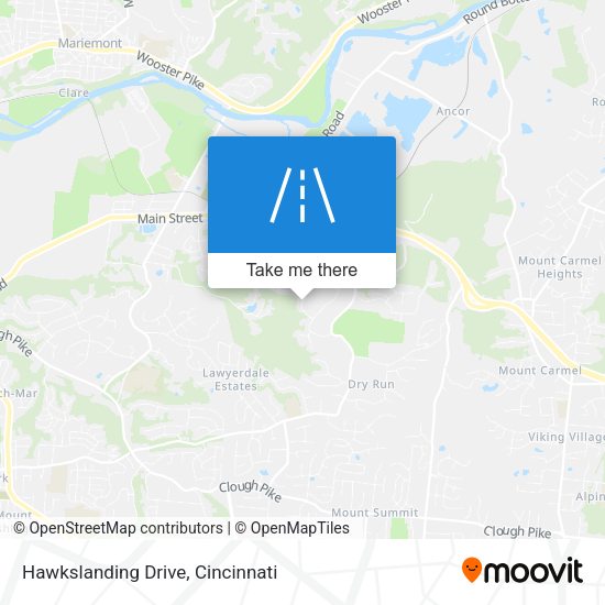 Hawkslanding Drive map