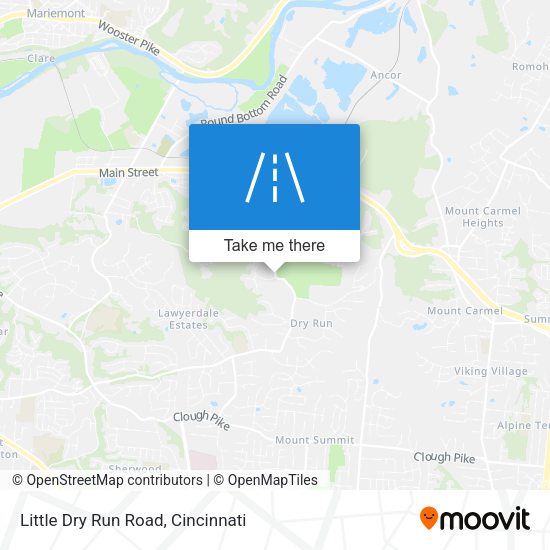 Little Dry Run Road map
