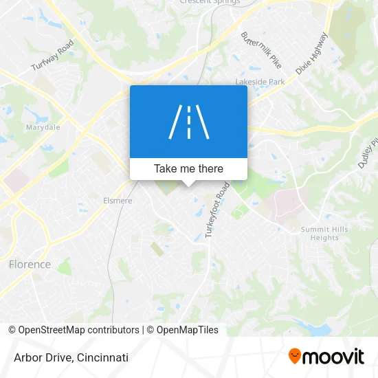 Arbor Drive map