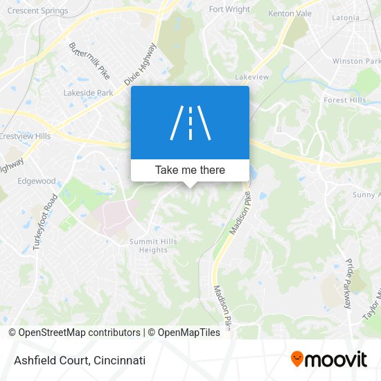 Mapa de Ashfield Court