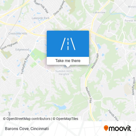 Barons Cove map