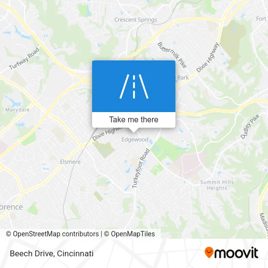 Beech Drive map