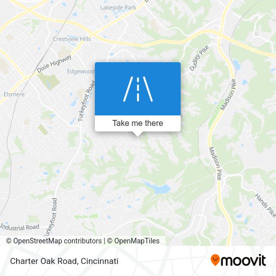 Charter Oak Road map