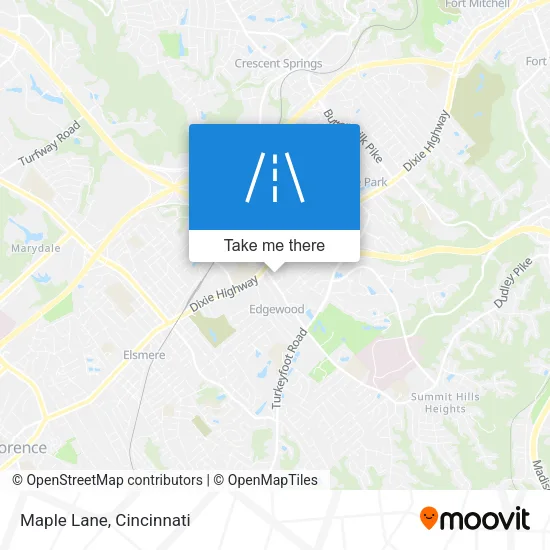 Maple Lane map