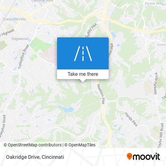 Oakridge Drive map