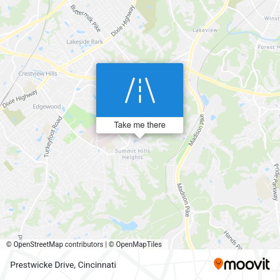 Prestwicke Drive map