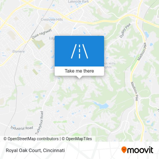 Royal Oak Court map