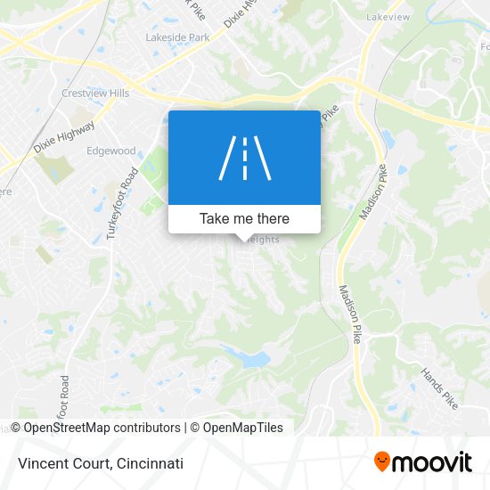 Mapa de Vincent Court