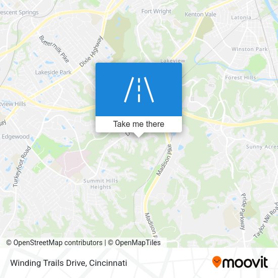 Winding Trails Drive map