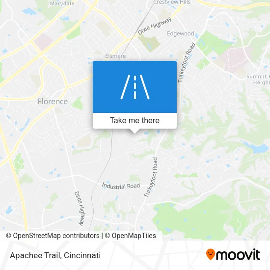 Apachee Trail map