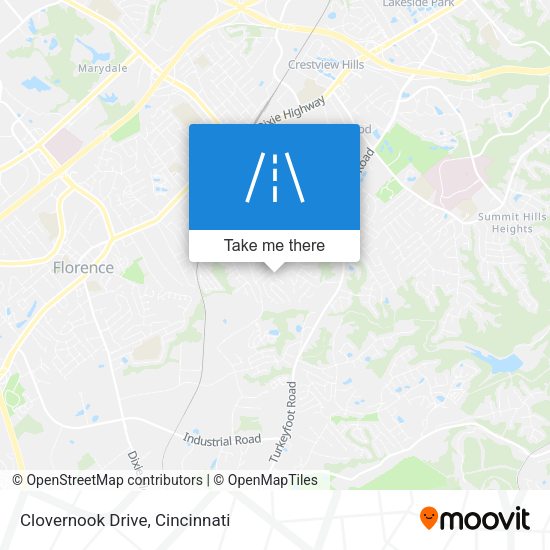Clovernook Drive map