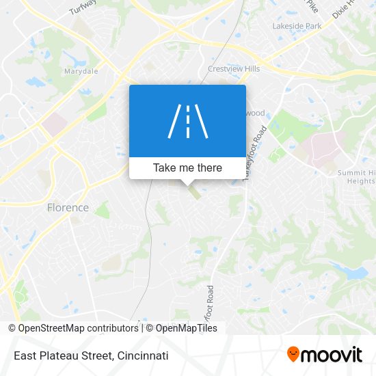 East Plateau Street map