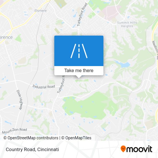 Mapa de Country Road