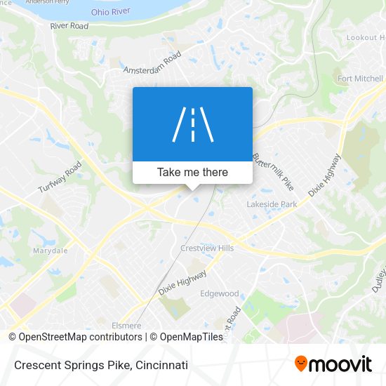 Crescent Springs Pike map