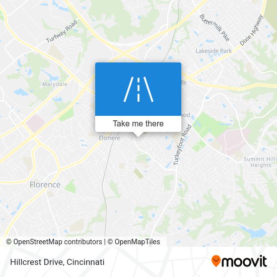 Mapa de Hillcrest Drive