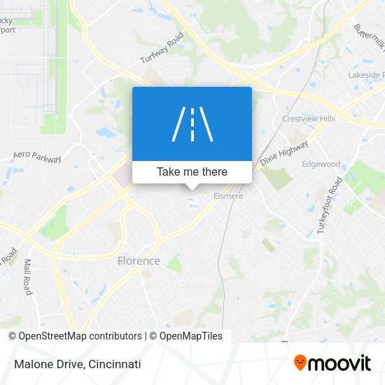 Malone Drive map