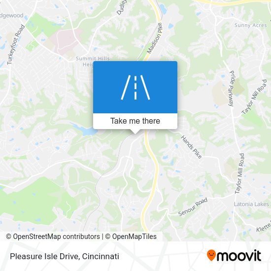 Pleasure Isle Drive map