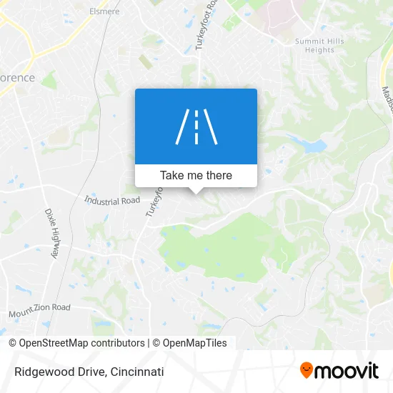 Ridgewood Drive map