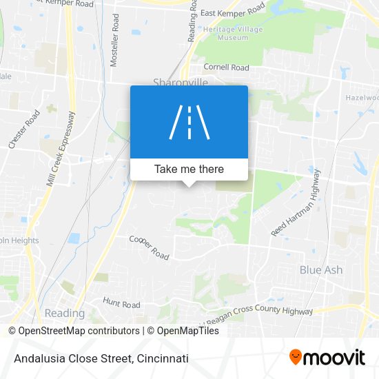Andalusia Close Street map