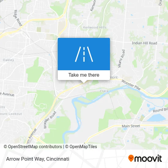 Arrow Point Way map