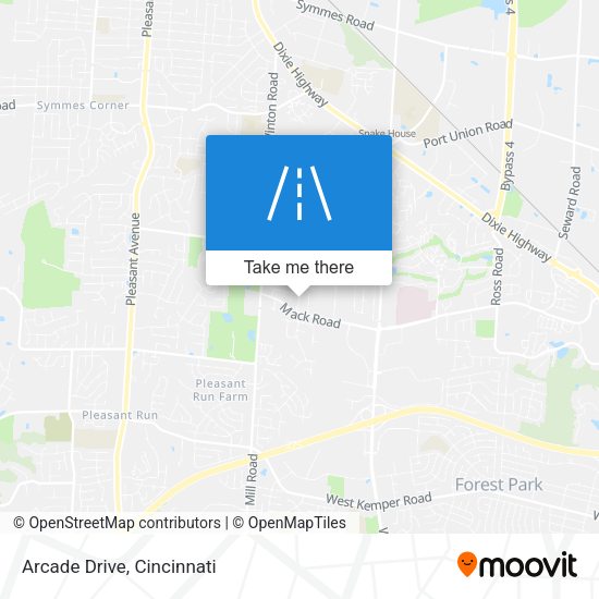 Arcade Drive map