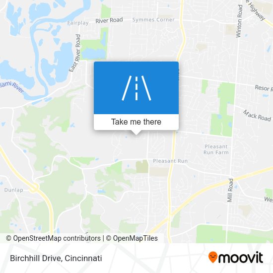 Mapa de Birchhill Drive