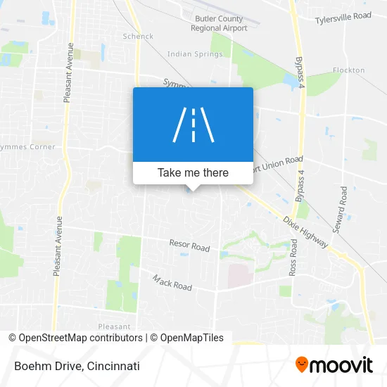 Boehm Drive map