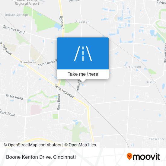 Boone Kenton Drive map