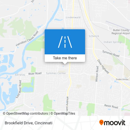 Brookfield Drive map