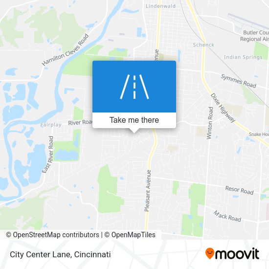 City Center Lane map