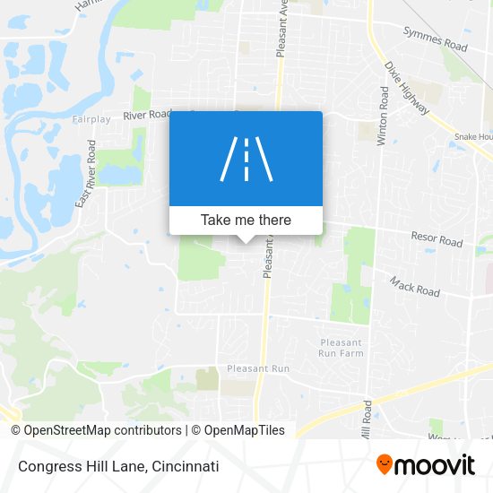 Congress Hill Lane map