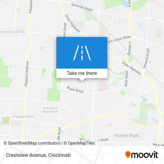 Crestview Avenue map
