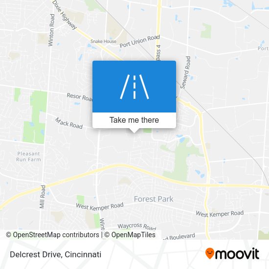 Mapa de Delcrest Drive