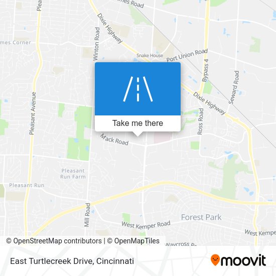 East Turtlecreek Drive map
