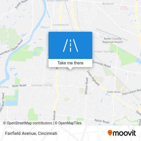 Mapa de Fairfield Avenue