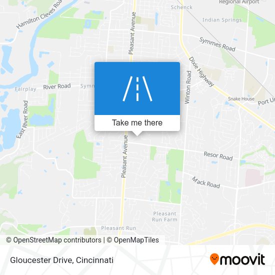 Mapa de Gloucester Drive