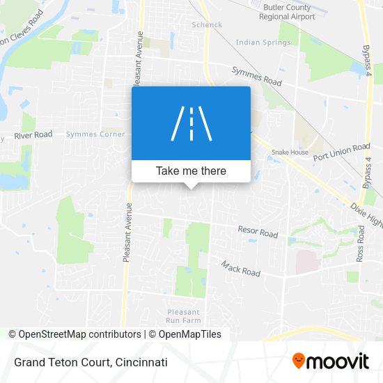 Grand Teton Court map