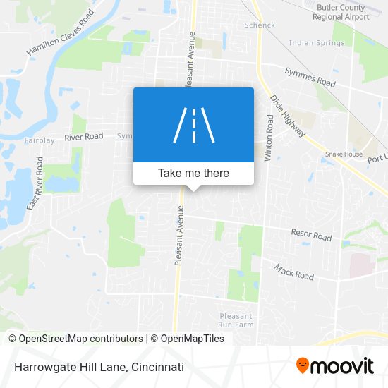 Harrowgate Hill Lane map