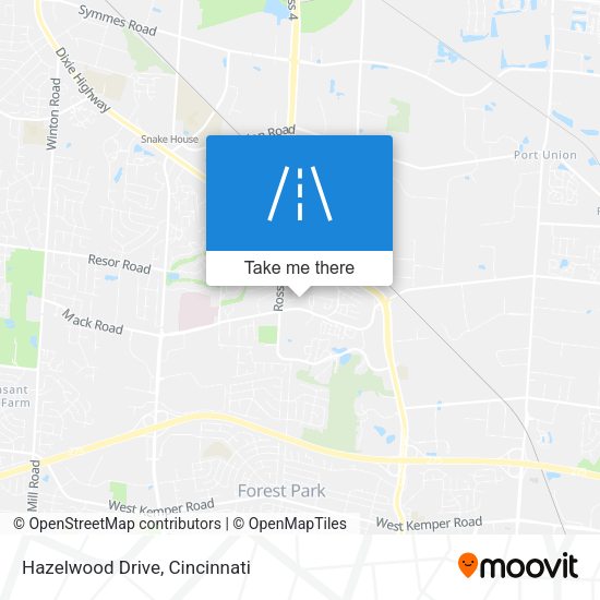 Hazelwood Drive map