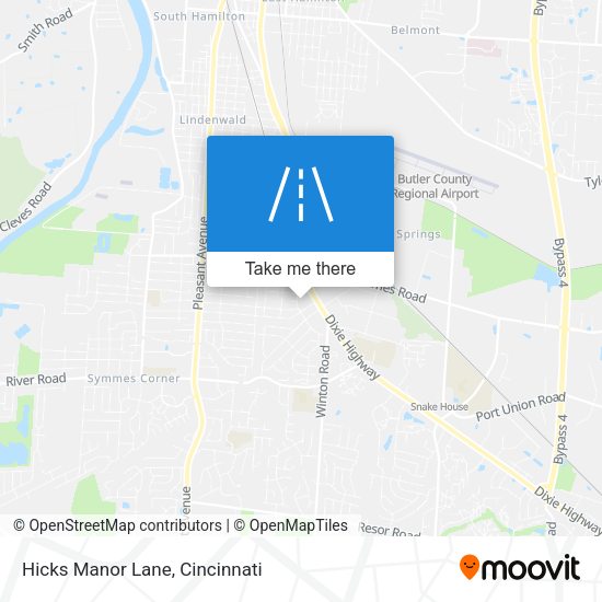 Hicks Manor Lane map